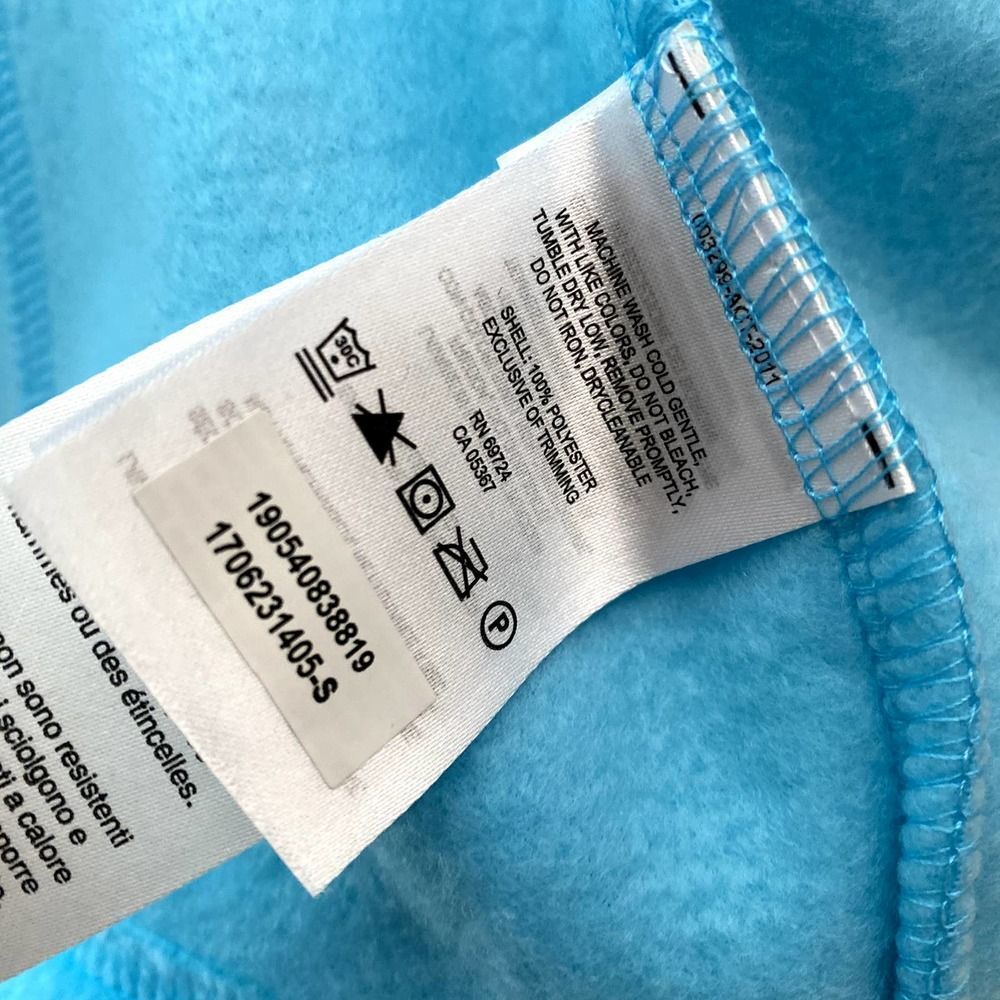 Columbia Full Zip Long Sleeve Mock Neck Fleece Jacket Zipper Pockets Blue Small - Picture 8 of 10